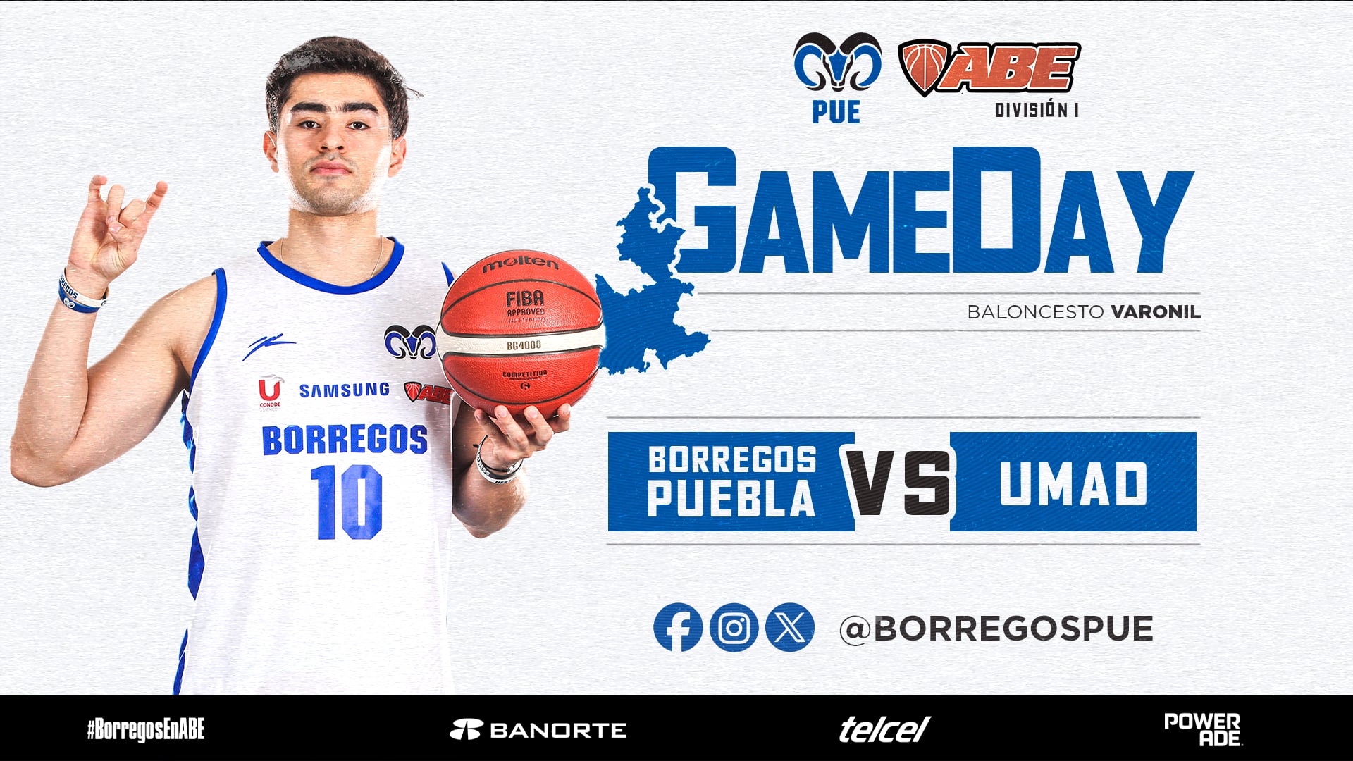 J#18 ABE División I Varonil 2024 - 2025 | Borregos Puebla vs UMAD