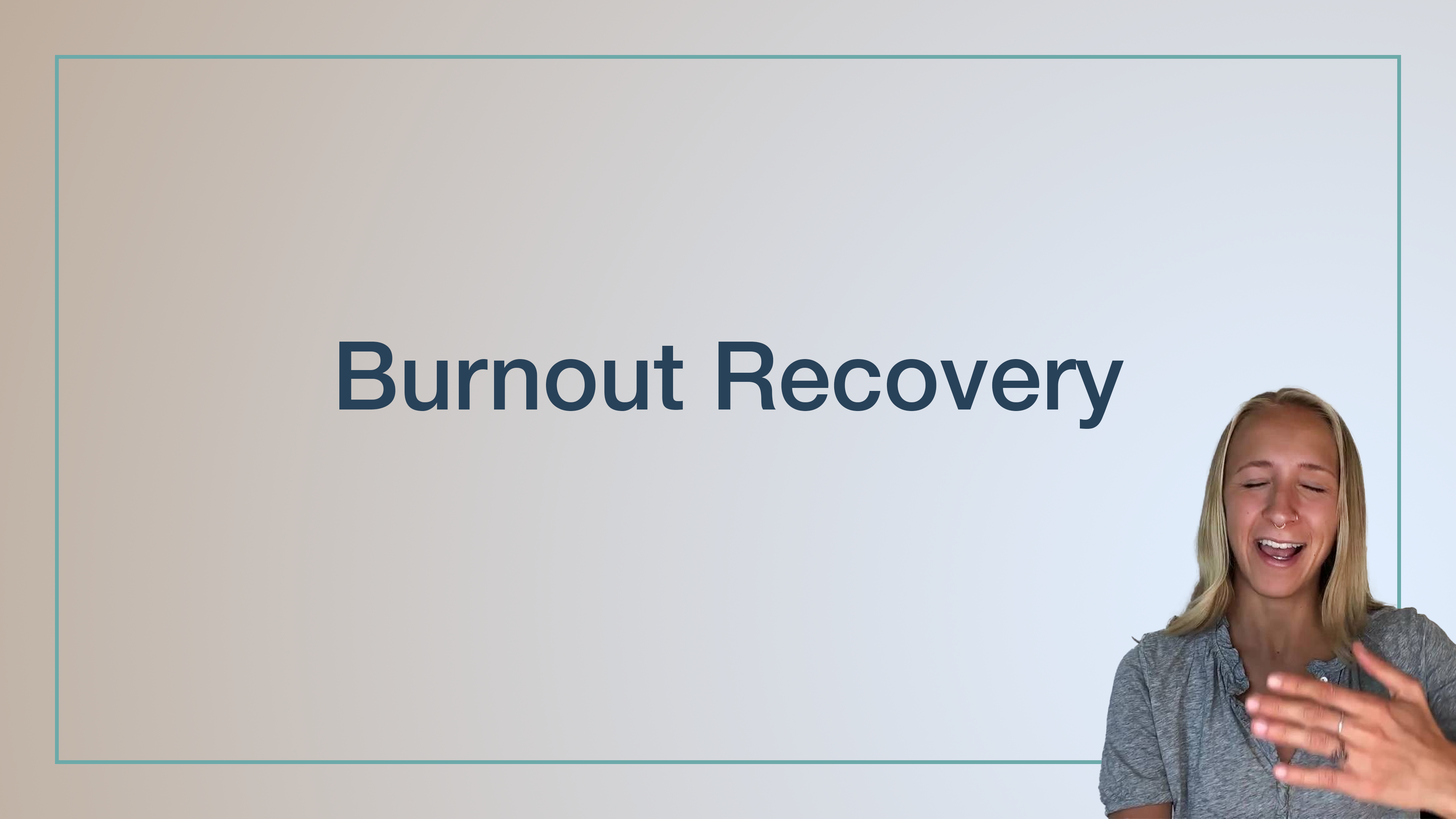 Burnout Recovery