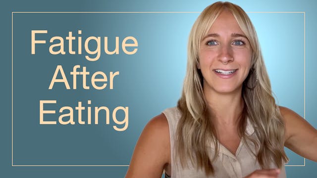 Fatigue After Eating