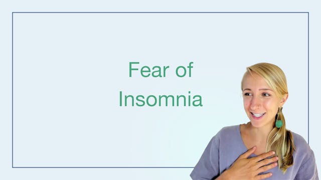Fear of Insomnia
