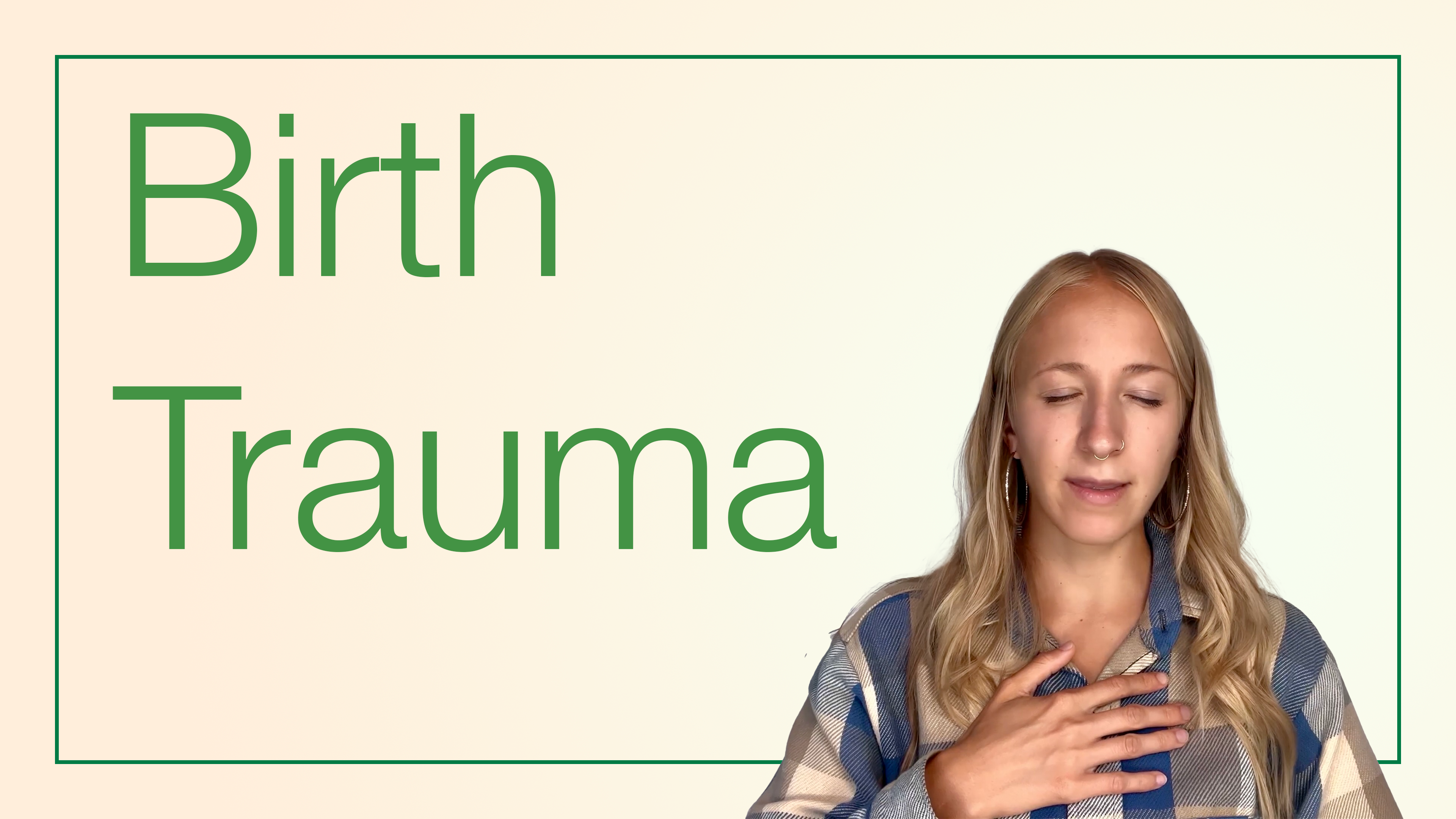 Releasing Birth Trauma