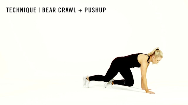 LES MILLS TECHNIQUE: Bear Crawl + Pushup