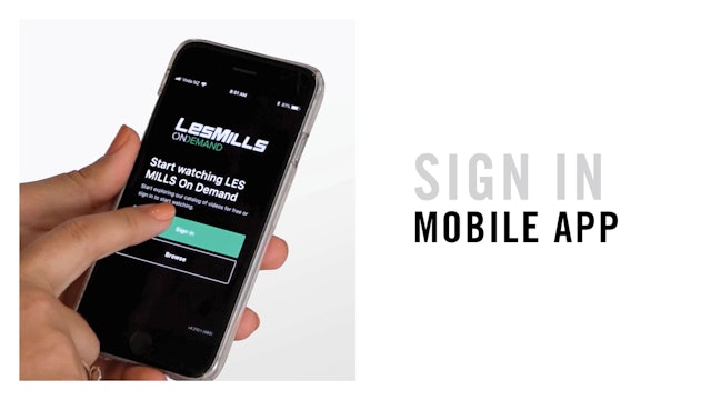 SIGNING IN: MOBILE APP