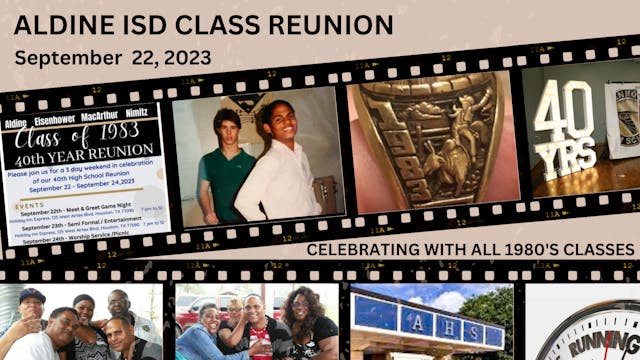 ALDINE ISD CLASS OF 1983 - 40TH CLASS REUNION 1080p