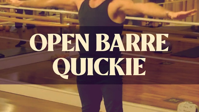 Open Barre Quickie with Joan - LIVE March 29, 2021