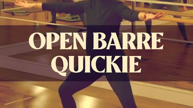 Open Barre Quickie with Kyla - LIVE J...