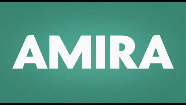 Amira [VO]
