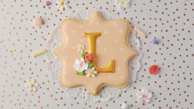 Decorado final galleta letra