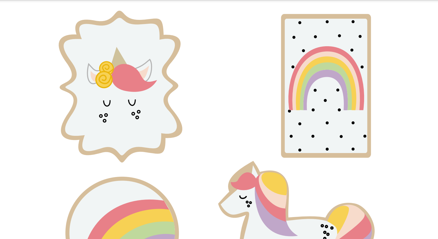 Modelo de galletas en color