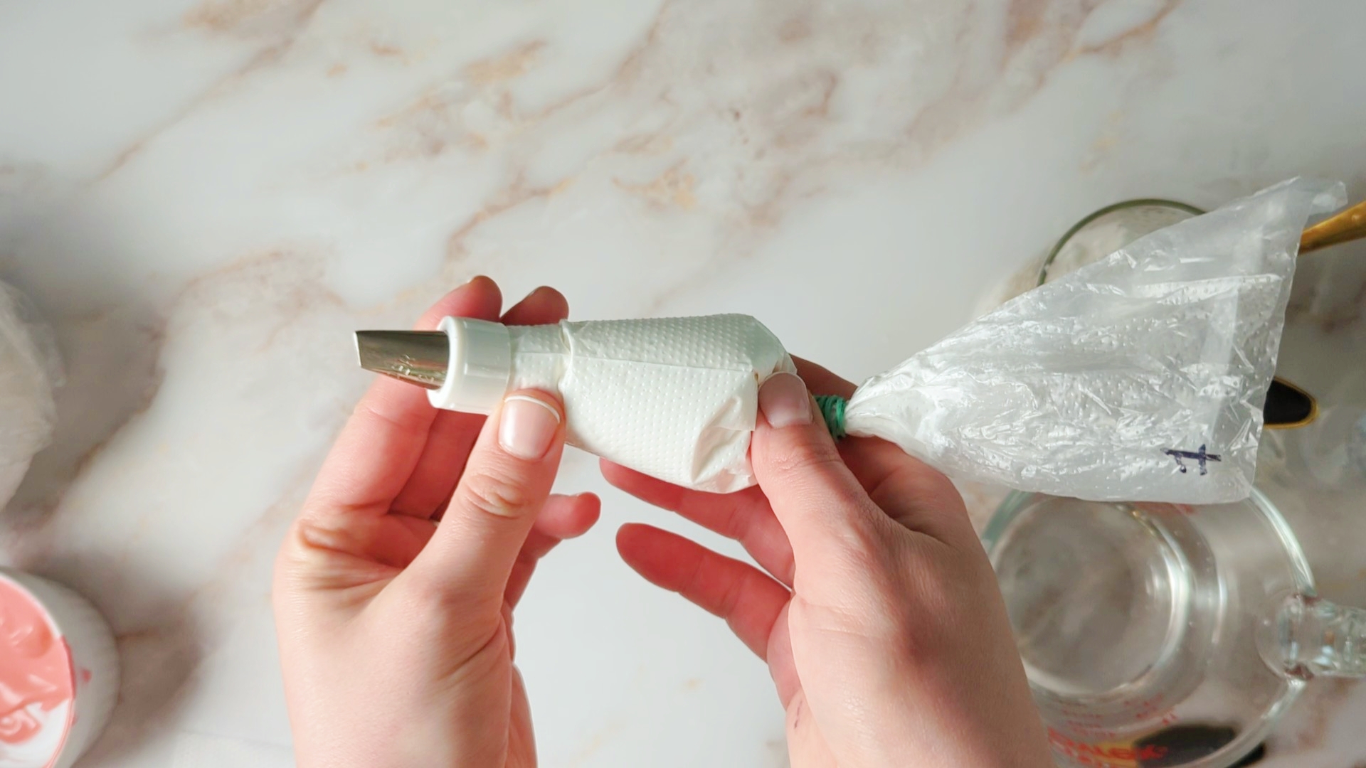 Armado de mangas con boquillas