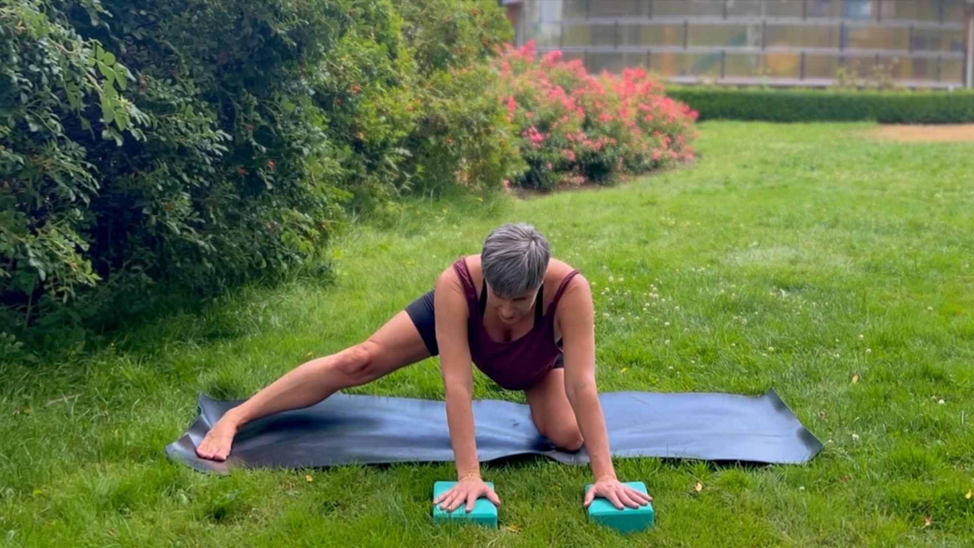 Traditional hatha for outer hips