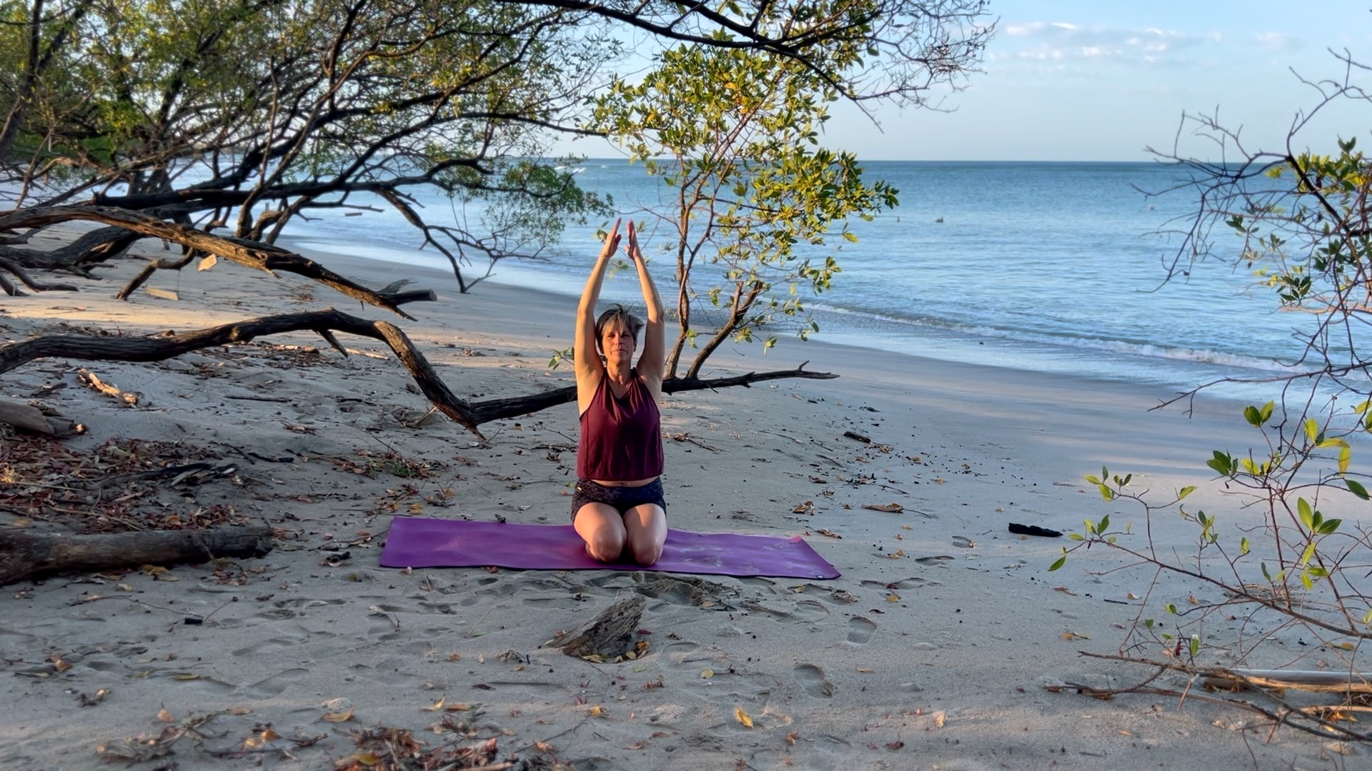 An early morning practice