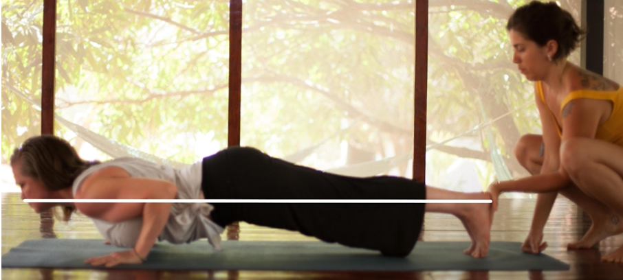 Assist lesson in plank