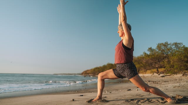 Standing start beach practice