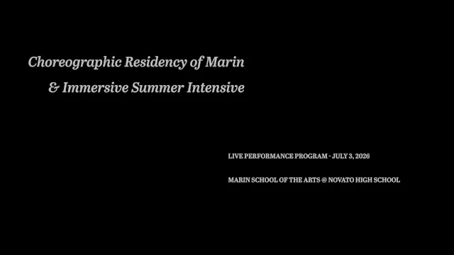 Choreographic Residency of Marin 2026 - Full Video