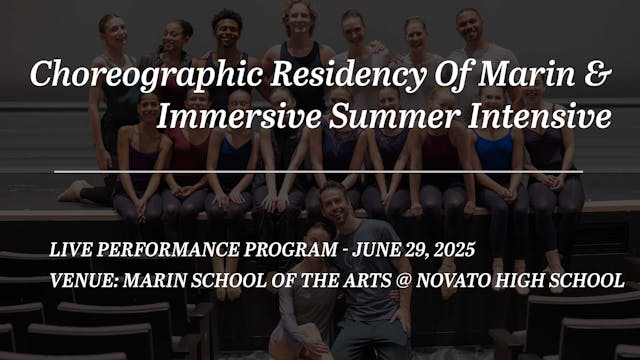 Choreographic Residency of Marin 2025