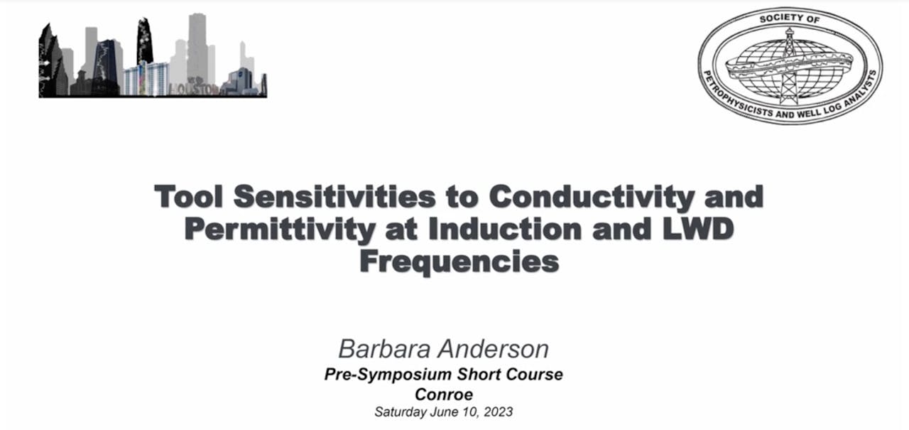 Tool Sensitivities to Conductivity and Permitivity