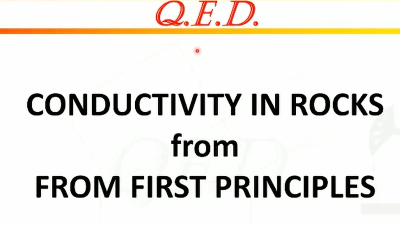 Conductivity in Rocks from First Principles