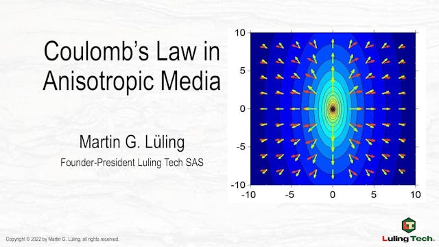 Coulomb's Law in Anisotropic Media