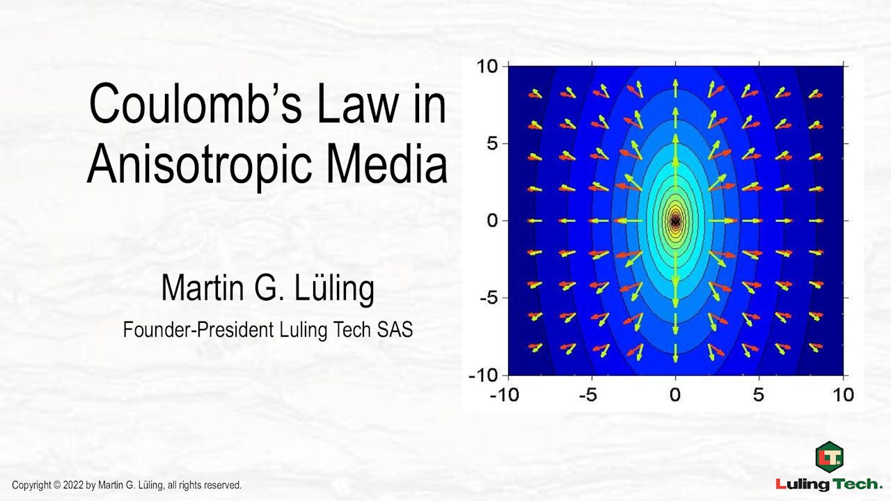 Coulomb's Law in Anisotropic Media