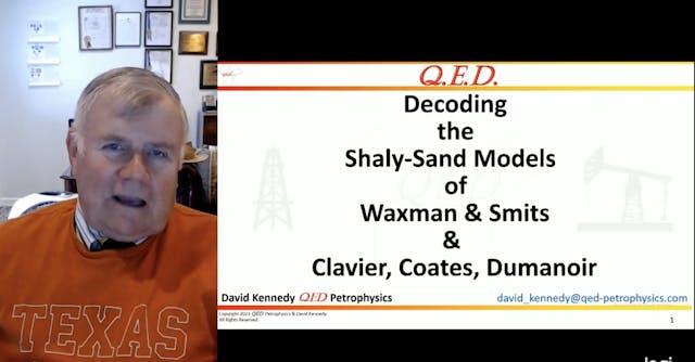 David Kennedy: Decoding Shaly-Sand Models