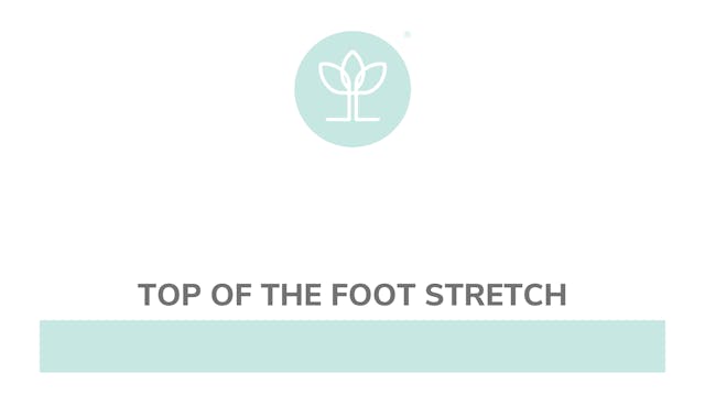 Top Of The Foot Stretch