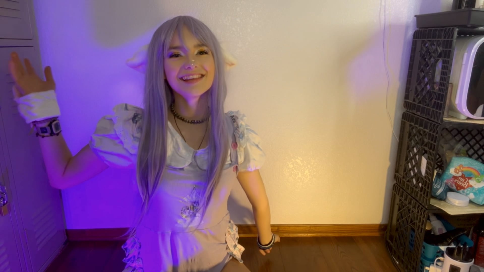 My CG reading you a story time!! (And me being silly in the background hehe)