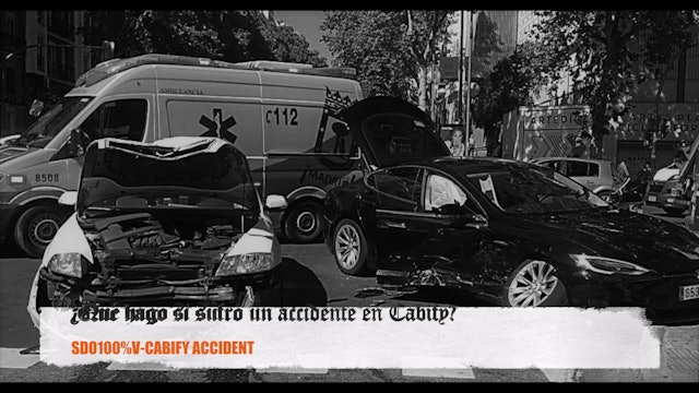 ¿Qué hago si sufro un accidente en Cabify?