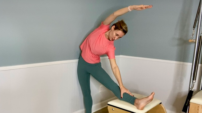 Ladder Barrel Ballet Stretches 