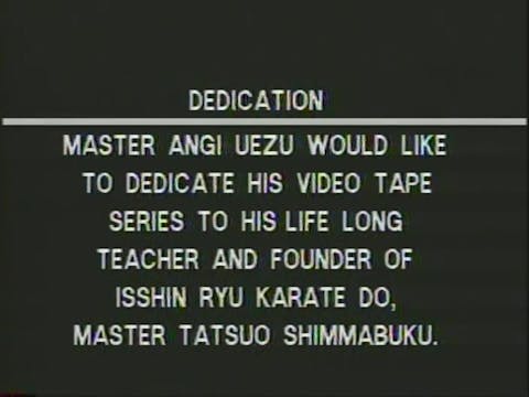 Isshin Ryu Bo Katas