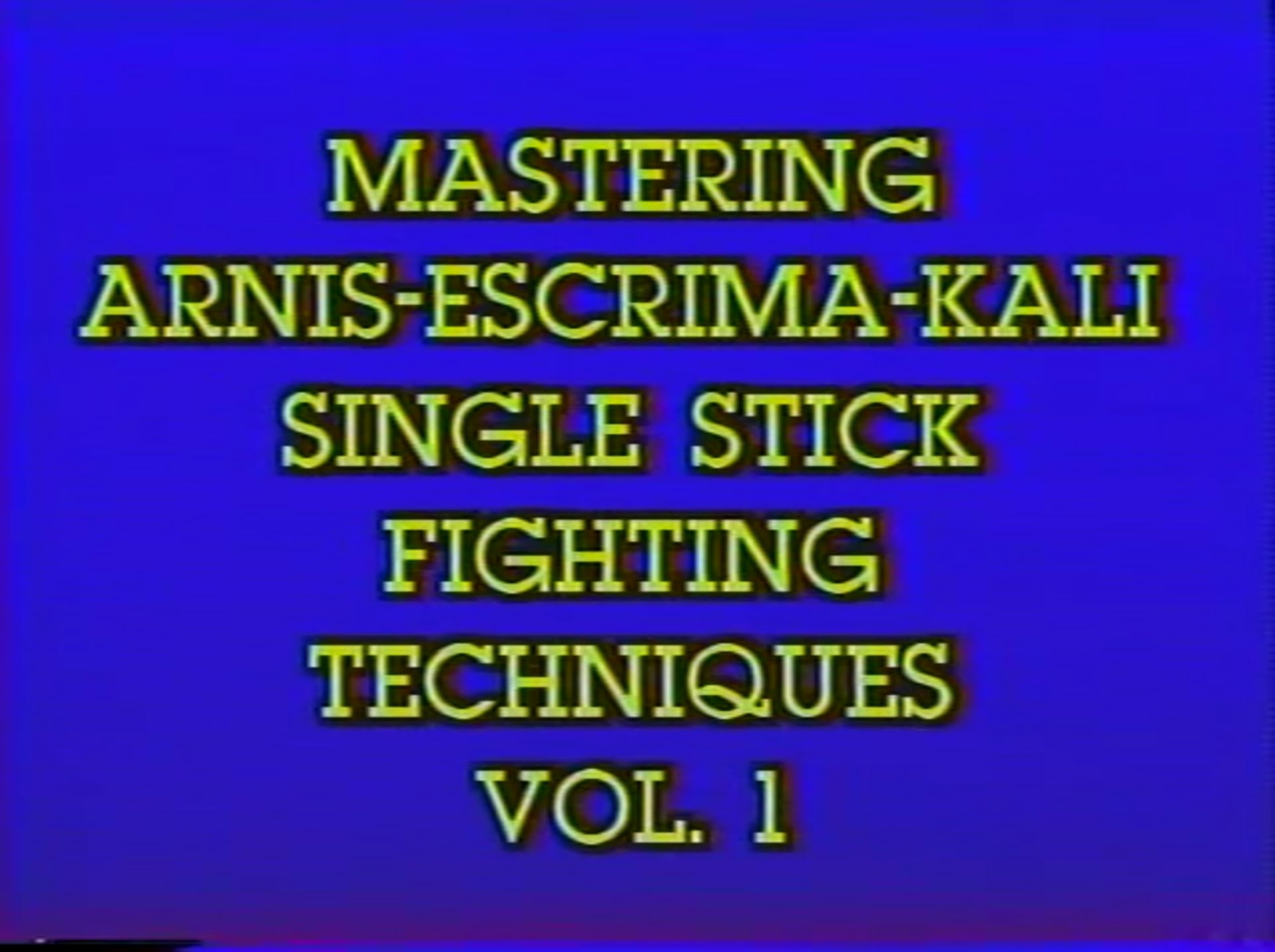 Arnis - Single Sticks