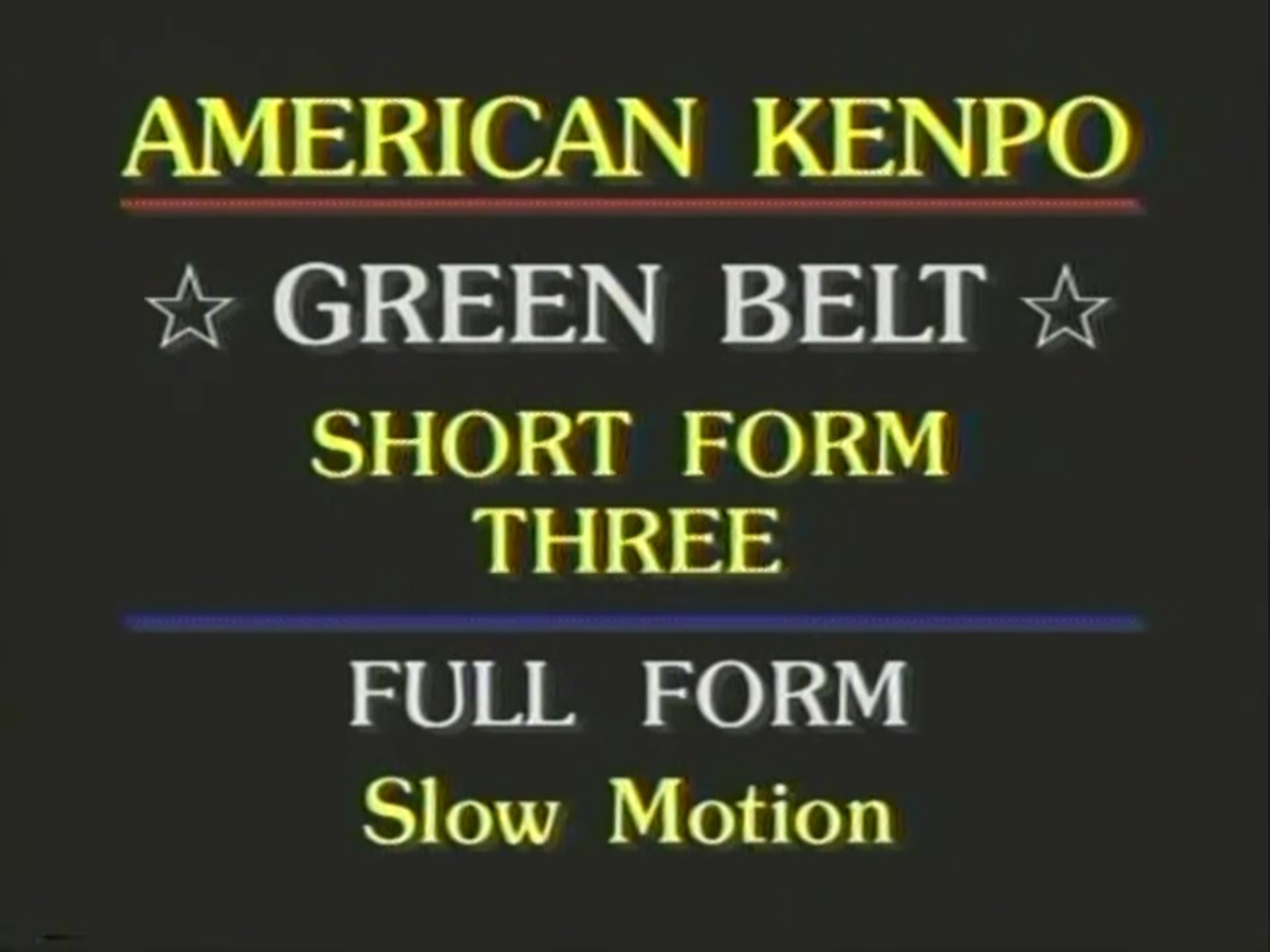 Mohamad Tabatabai - Green Belt Short Form 3, Coordination Set 2