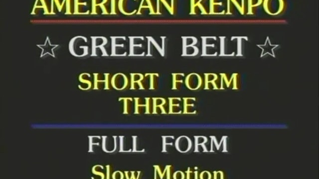 Mohamad Tabatabai - Green Belt Short Form 3, Coordination Set 2