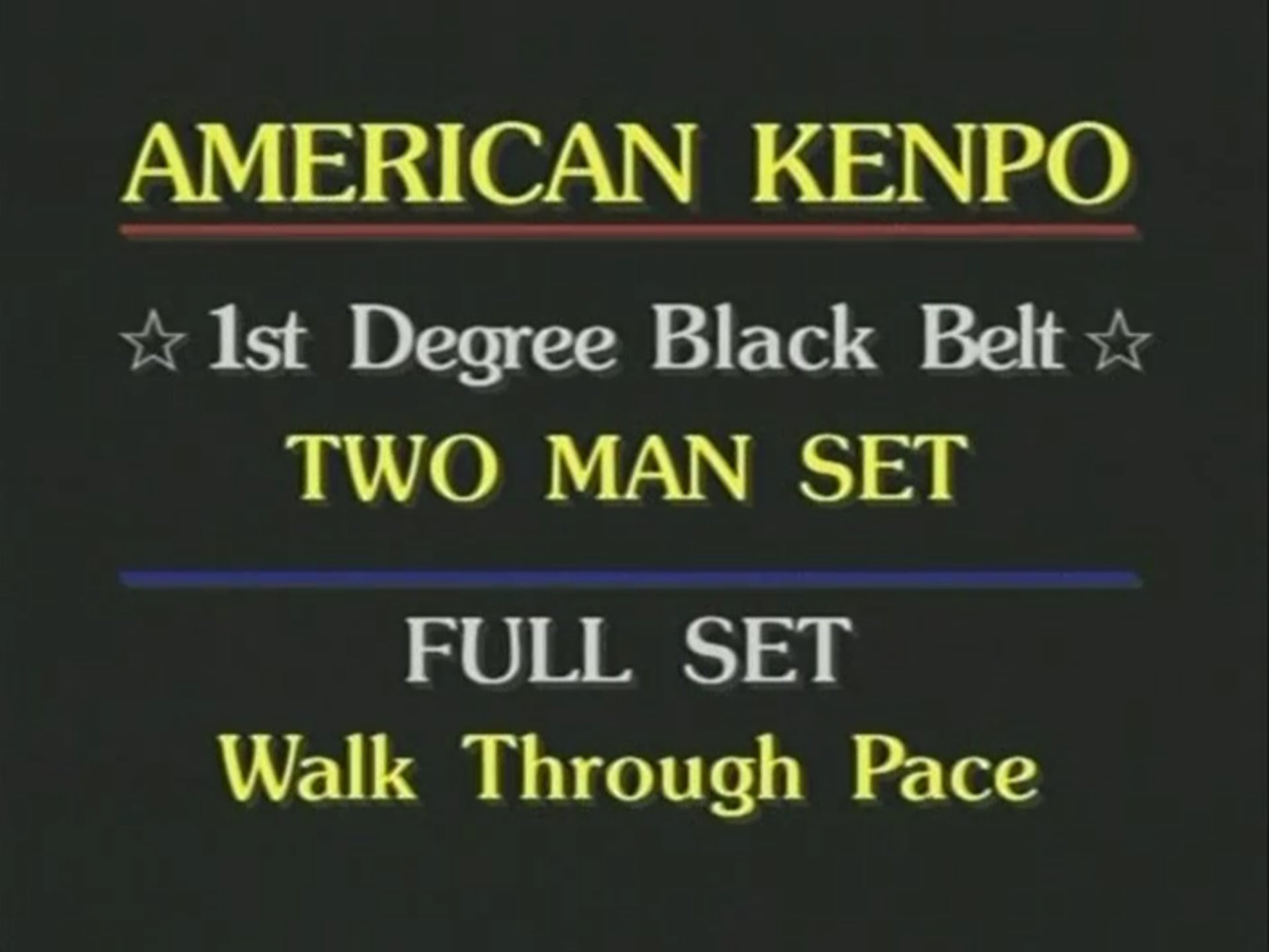 Mohamad Tabatabai - 1st Degree Black Belt 2 Man