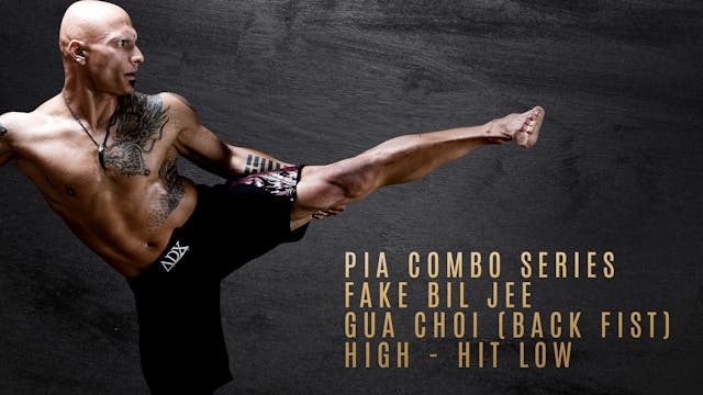 PIA Combo Series - Fake Bil Jee - Gua Choi (Back Fist) High - Hit Low