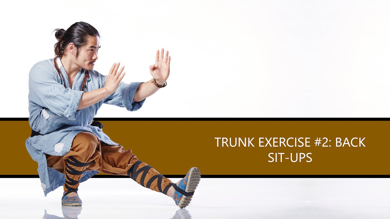 Trunk Exercise 2 Back SitUps Tree of Shaolin Kung Fu With Shaolin