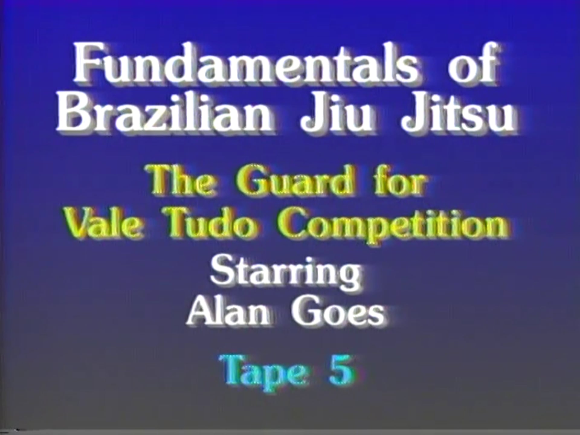 Allan Goes - The Guard for Vale Tudo Competitions