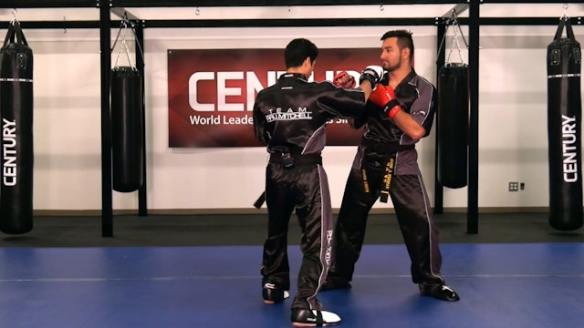 Justin Ortiz - Defense Against a Round Kick - Open Stance