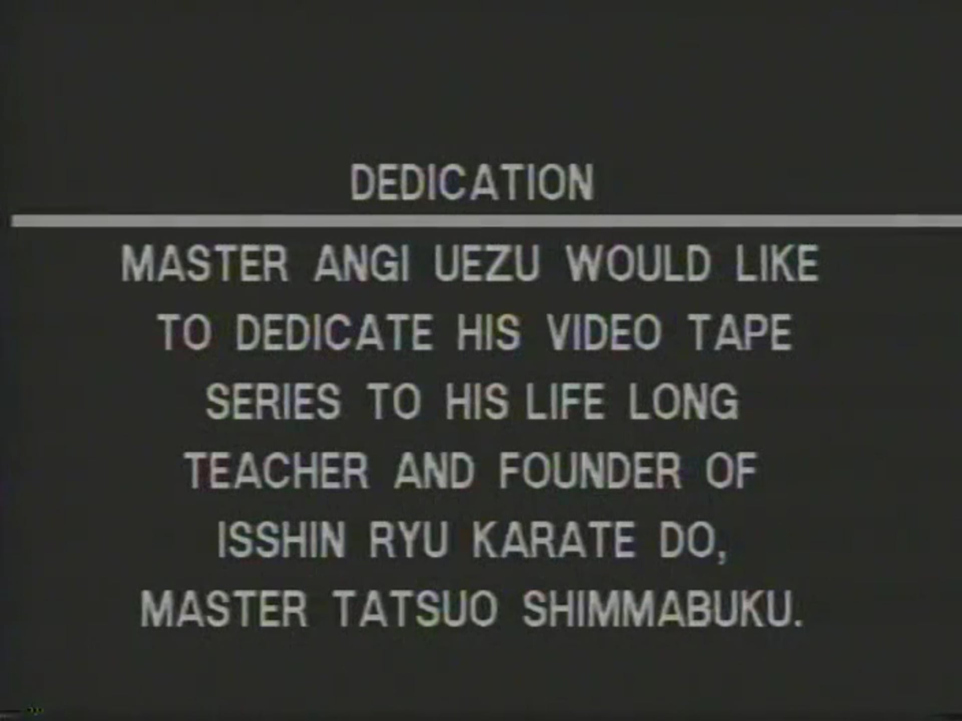 Isshin Ryu Sai Katas