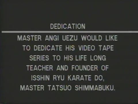 Isshin Ryu Sai Katas