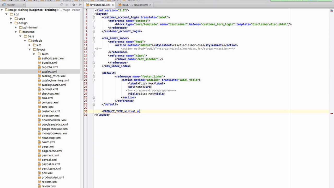 Magento Mechanics - Lesson 18: How to add custom block to any specific product type
