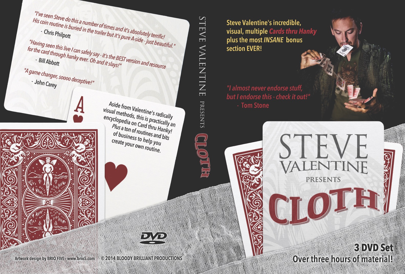 CLOTH - THE CARD THRU HANKY MASTERCLASS - 41 videos!