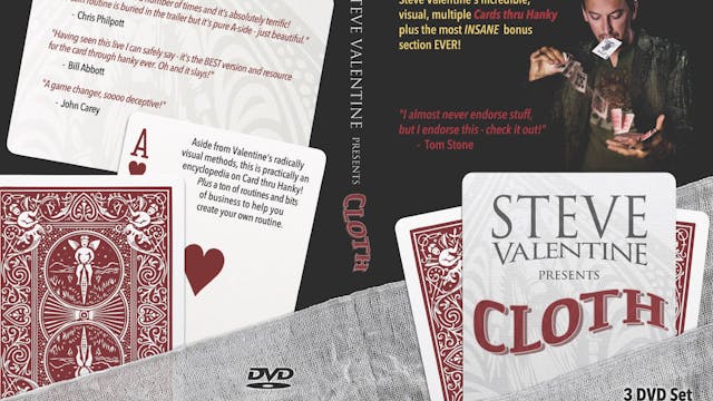 CLOTH - PAUL ROSINI CARD THROUGH HANKY