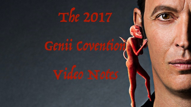 THE 2017 GENII LECTURE - video notes