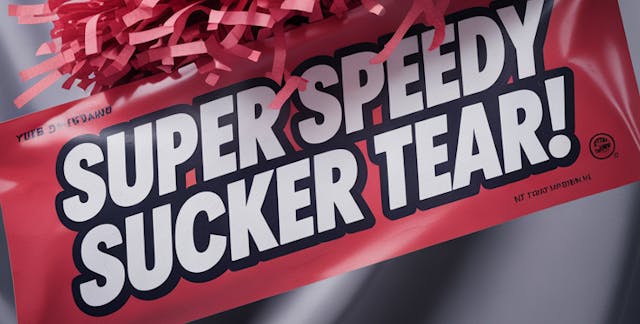 THE SUPER SPEEDY SUCKER TEAR!