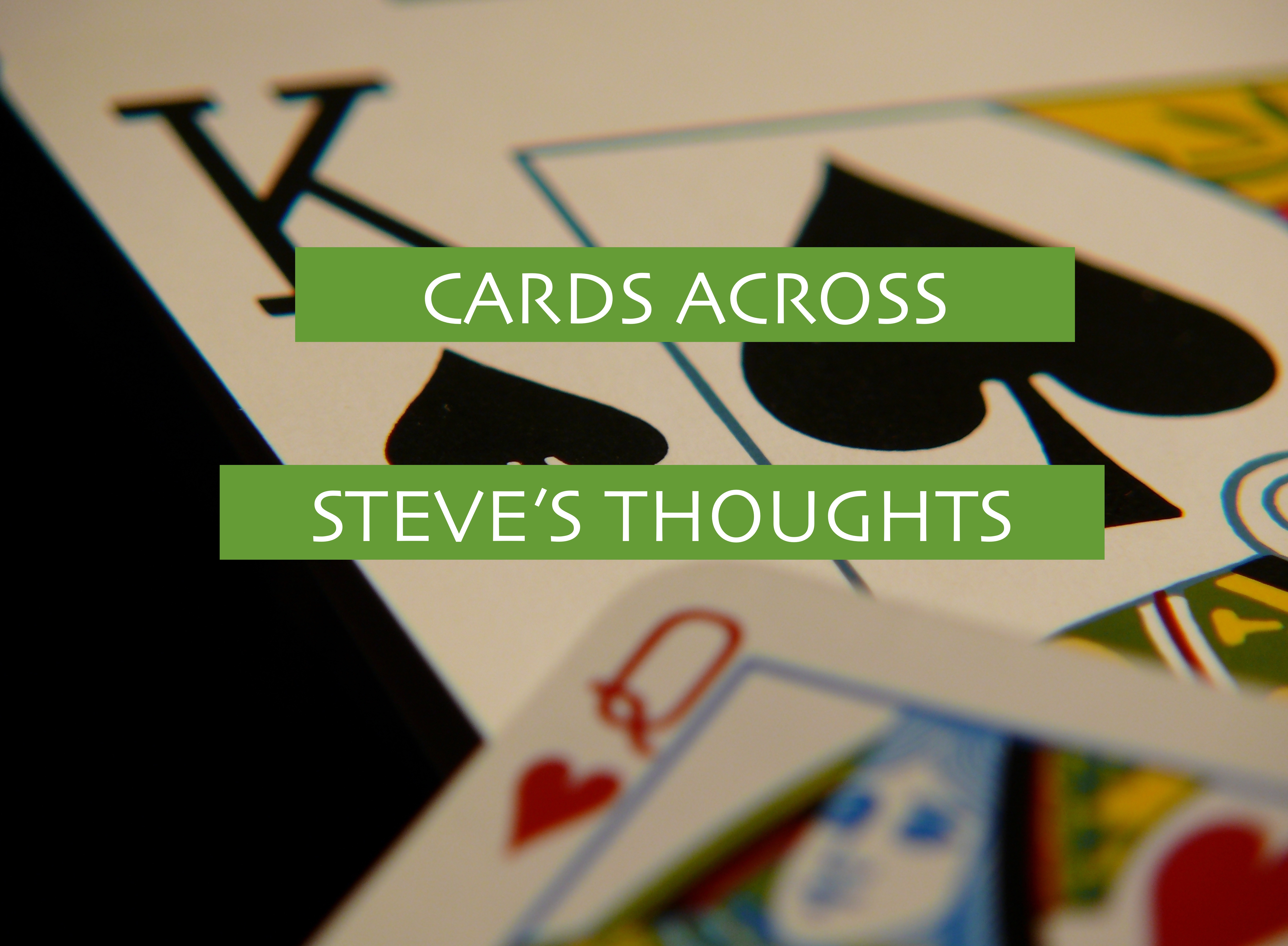 6 - THOUGHTS ON CARDS ACROSS