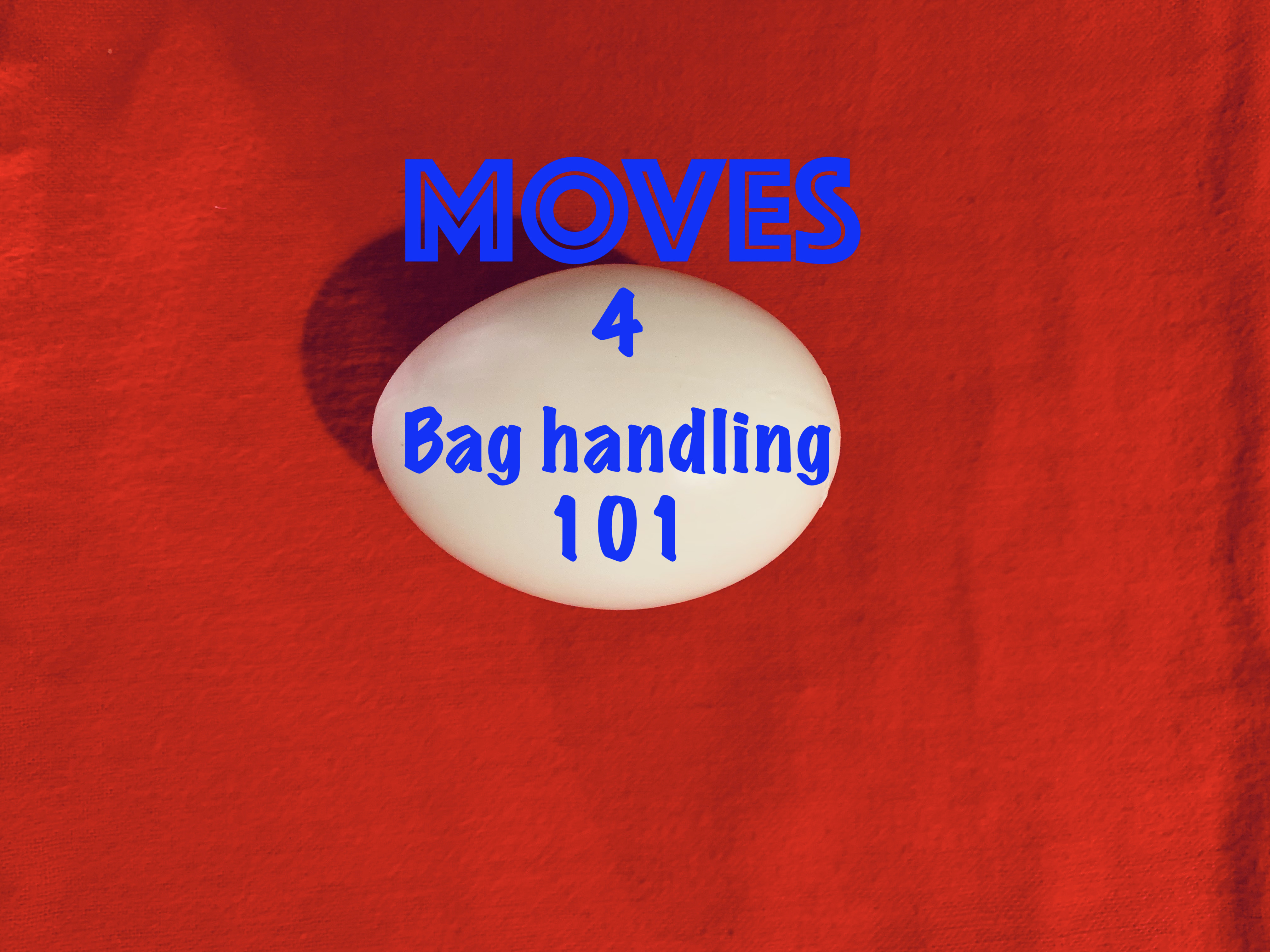 4) EGG BAG HANDLING & MOVES - BAG HANDLING 101