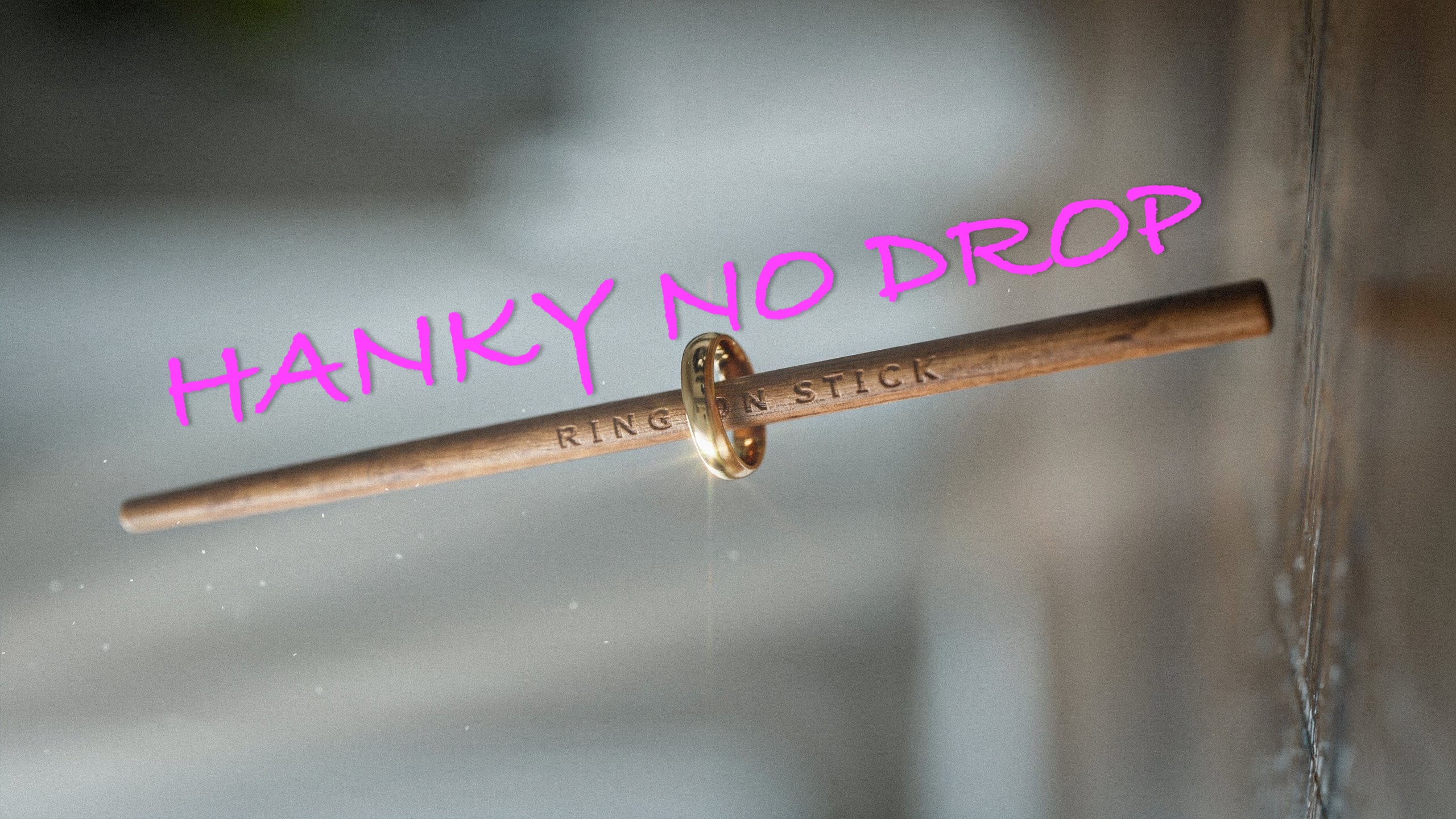 RING ON STICK - HANKYS - 2) HANKY NO-DROP