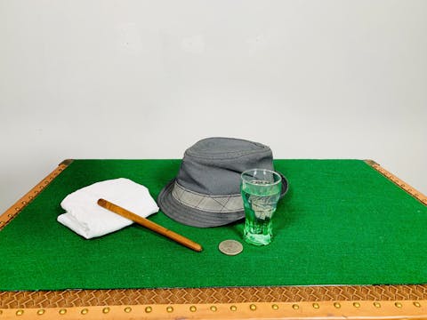 THE STREET PERFORMER'S GLASS & HAT