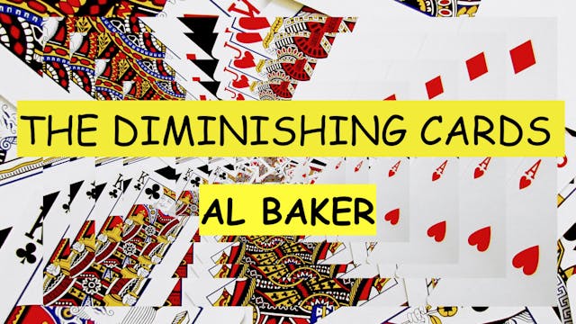 3 AL BAKER'S DIMINISHING CARDS